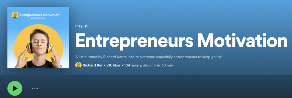 Entrepreneurs Songs on Spotify